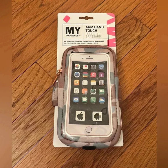 MTA Fitness Arm Band Touch Camo Print Pink NWT - Picture 2 of 5